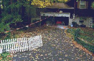 The driveway was SPOOKY